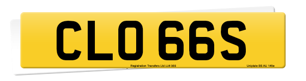 Registration number CLO 66S